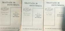 TRATTATO DI OSTETRICIA 3VV CLIVIO I. VALLARDI 1940  BROSSURA