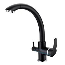 RUBINETTO 3 VIE NERO PER