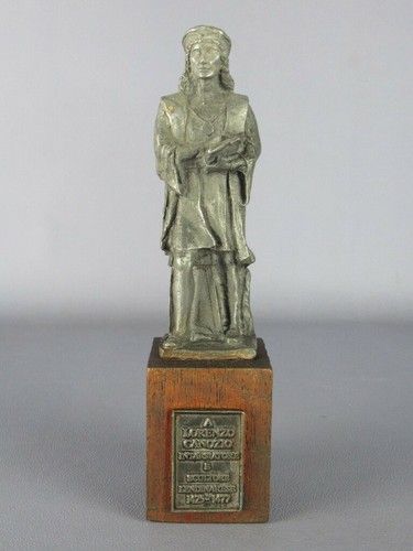 Vintage statua peltro - statua,