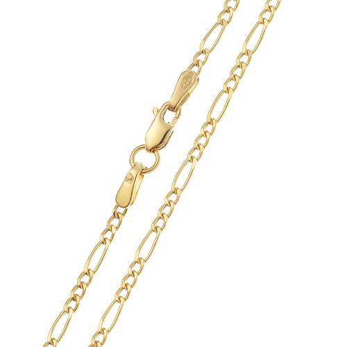 Collana oro catenina figaro - collana,