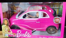 Barbie Fiat 500 cabrio rosa