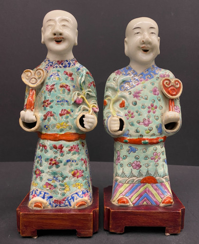 Coppia statuette votive cinesi - coppia,