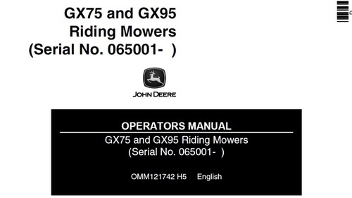 John deere gx75 gx95 - john,