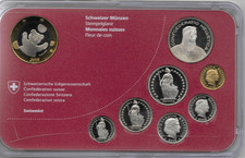 SET di 7 MONETE SVIZZERE +