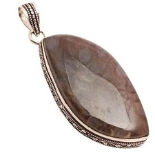 Fossil Corallo Gemma Placcato