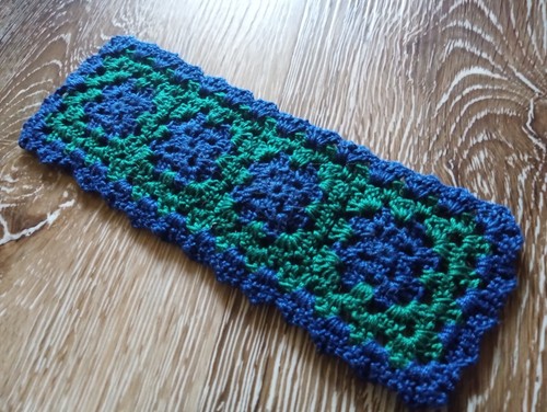 Blue green masculine - masculine, crochet