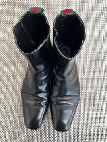 Men gucci black leather - men’s,