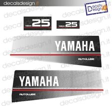 Adesivi calandra motore marino fuoribordo Yamaha 25 cv top 700 gommone barca