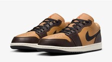 Nike Air Jordan 1 Low SE Flax Baroque Brown scarpe sneaker 40.5 7.5 HQ3603-201