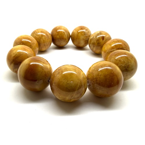 Bracciale con perline ambra
