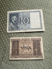 Lotto 2 Banconote Regno