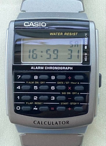 Orologio calcolatrice banca