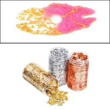 3 pezzi di lamina d'oro