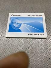 libretto uso e manuntenzione cbf 1000/a origine