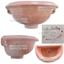 Vasca Fontana in terracotta toscana galestro cm40 italia per rubinetto lavandino