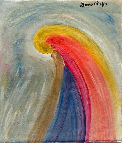 Dipinto olio astratto - dipinto, ad