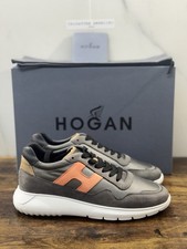 Hogan Interactive 3 Pelle Suede Grey Orange Casual Hogan Uomo 43
