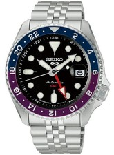 Orologio Uomo Seiko 5 Sports SKX GMT SBSC021 Japan Limited Automatico Blu Viola