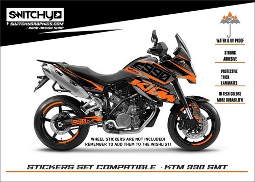 Ktm 990 smt adesivi grafiche - smt,