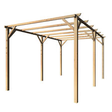 PERGOLA PERGOLATO STRUTTURA GAZEBO IN LEGNO TETTOIA GIARDINO ESTERNO 3x5 MT