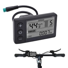 S866 misuratore Display LCD per bici elettrica 24V 36V 48V pannello di controllo
