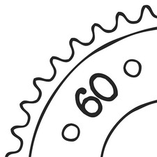 Stahl-Kettenrad 60 Zähne