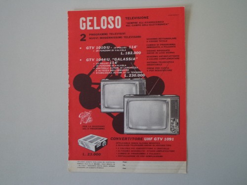 Advertising pubblicità 1961 - advertising,