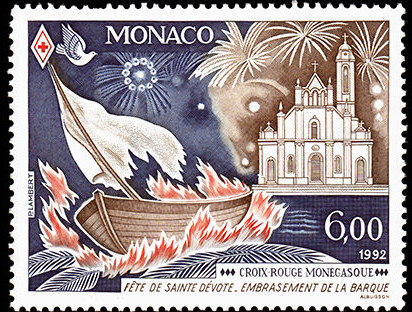 Monaco yt1842 mnh 1992 devoto - monaco,