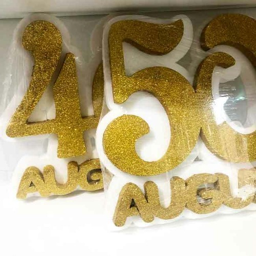 Polistirolo anni glitter - anni,
