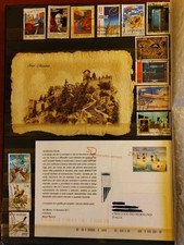 Francobolli Usati Repubblica di San Marino, con due cartoline 