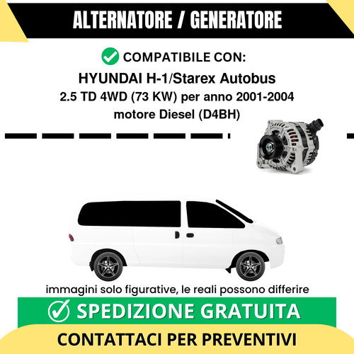 Alternatore hyundai starex - alternatore,