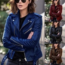 Giacca biker donna UK slim