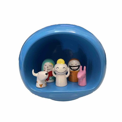 Alessi presepe con capanna - con, e
