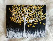 Albero d'oro - Quadro acrilico