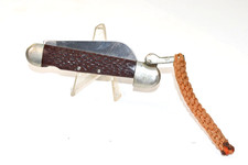 Camillus NY Coltello tascabile pieghevole vintage Rigging Marlin Sailor’s punta mancante