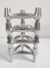 Ensemble de 4 bougeoirs BMF  *** tous en métal chromé*** années 60