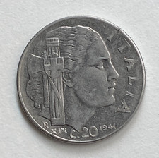 1941 Italy 20 Centesimi - Free