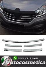 modanature griglia mascherina profili cornici acciaio 5 pezzi Renault Trafic III