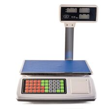 Bilancia Elettronica Digitale con Scontrino Professionale 50KG Display Stampa