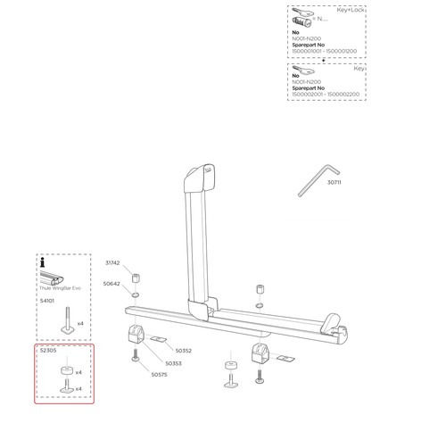 Thule mounting bag - 739, for