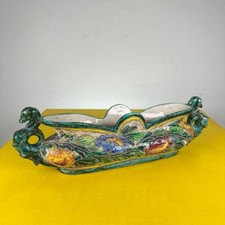 vaso in maiolica dipinto e