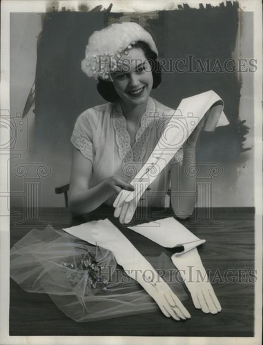 1957 stampa foto - guanti, da
