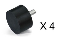 Antivibranti Cilindrici Piedino in Gomma Filettato Maschio da M8 - 40X30 / 30X20