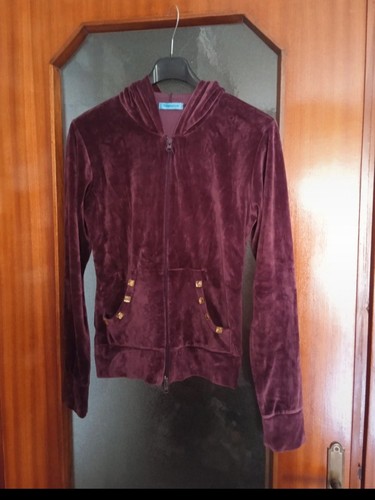 Felpa viola con - zip, e