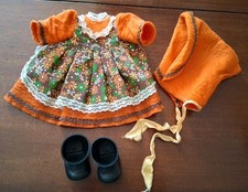 ABITO + STIVALETTI BAMBOLA FIBA ANNI 60/70