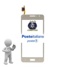 TOUCH SCREEN Per SAMSUNG GALAXY GRAND PRIME G530 SM-G530FZ ORO con Biadesivo