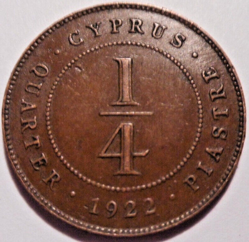 Moneta cipro britannica 4 - moneta, britannica,