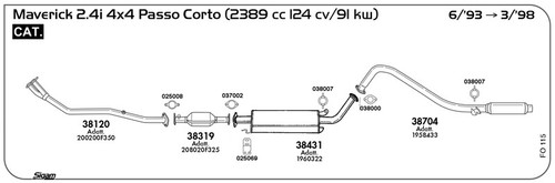 Tubo collettore marmitta - al,