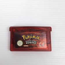 Pokemon Rubino GBA Cartuccia Originale ITA con Batteria NUOVA Adesivo OTTIMO