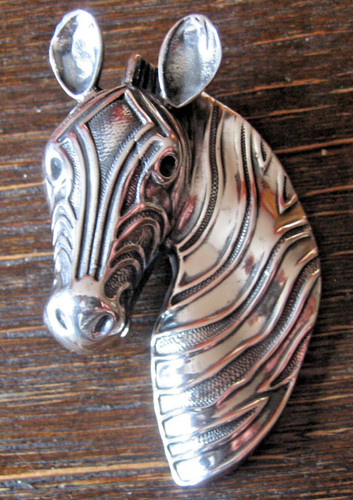 Ciondolo zebra argento - zebra,